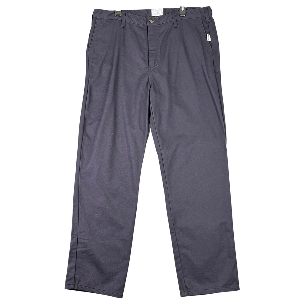 Tyndale Mens Work Pants Navy Blue Straight Fit Casual Dress Sz 40x32 U250T